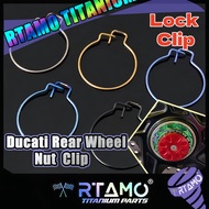 RTAMO Titanium Gr5 Nut Lock Clip Fit Ducati 796 821 V2 V4