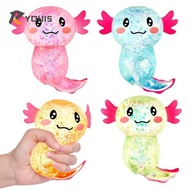 YOUIS Squishy Stress Glitter, Soothing Texture Glitter Axolotl Squishy Toys,  Sugar Filled Cute Shap