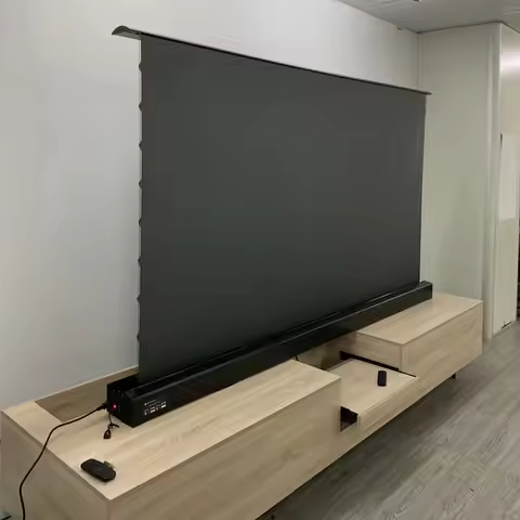 100 Inch 16:9 Stand Floor Motorized Electric Screen UHD 8K Laser TV Home Theater Projector Ambient L