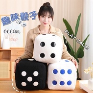 Creative Simulation Dice Pillow Fun Betting Game Rolling Dice Plush Doll Pendant Event Gift Pillow E