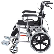 [FREE SHIPPING]Guokang Lightweight Wheel Travel Version Wheelchair Folding Elderly Lightweight Portable Manual Wheelchair Trolley Scooter for the Disabled Solid Tire Inflatable-Free