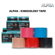Alpha Kinesiology Tape Original Competition Grade | Sport Therapy Tape Anti-Injury | K-Tape Elastic 