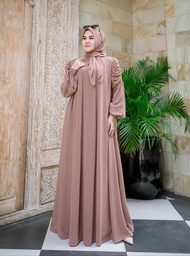 K-FASHION Gamis Set Hijab Terbaru 2024 Kekinian Baju Wanita Lebaran Model Baru Import Viral Outfit Modern Simple Elegan Ceruti Armani Maxmara Silk Rayon Cringkle Zaraa Gamia Emilia Pliska Liza Aurey Jelita Arumi Cantika Dubay Outer shimmer Raya