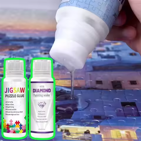 120ML Adhesives & Sealers Diamond Painting Sealer Puzzle Art Glue Permanent Hold & Shine Effect Seal