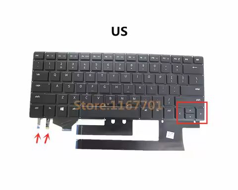 New Laptop US/UK/EU/DE/NO/FR Backlit Keyboard for Razer Blade Stealth 13 RZ09-0168 RZ09-0195-0196 RZ
