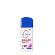 (BEDAK BERUBAT ANTIFUNGAL) MYCODERM-C CLOTRIMAZOLE DUSTING POWDER 1% W/W 75G (EXP: 3/2024)