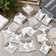 Sgmy Gospel Booklet Cards 50/100 Pcs Colorful Flat Illustration Postcard Poem Bookmarks for Sunday S