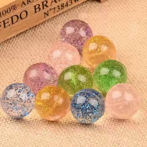 12pcs 30MM Glitter Bouncy Ball - Kids Boys Girls Toys Balle Rebondissante Kinder Spielzeug Children 