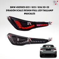 BMW 4SERIES G22 / G23 / G26 20-23 LED TAIL LAMP - DRAGON SCALE DESIGN #6SCALES