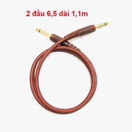 6mm 2-Headed Wire, 6.5mm to 6.5mm Jack Wire, 1m Long