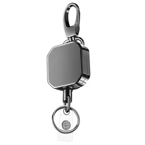 ZIZI 20X Heavy Duty Metal Retractable Carabiner Keychain Belt Badge Reels Clip 28.3Inch Reinforced S