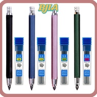 ✿BJA✿ Mechanical Pencil 2B/4B/6B/8B Pencil Refill Metal Stationery Sketch Comics Design Drawing Tool