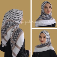 Palestinian voile hijab with turban motif | Turkish hijab turban | Palestinian square hijab | Palest
