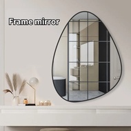 MNS Nordic Toilet Mirror Bathroom Mirror Non Porous Shaped Mirror Dressing Mirror Bathroom Mirror Irregular Make-up Mirror