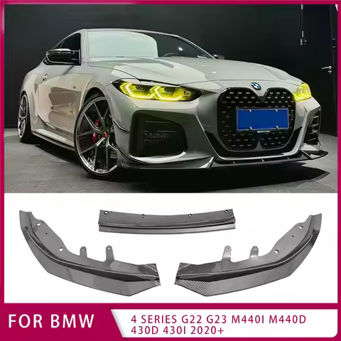Car Front Bumper Splitter Lip Diffuser Spoiler Bumper For BMW 4 Series G22 G23 M440i M440d 430d 430i