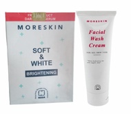 PAKET UNTUK WAJAH/ PAKET GLOWING ORIGINAL NASA MORESKIN SOFT & WHITE - MORESKIN FACIAL WASH CREAM NA