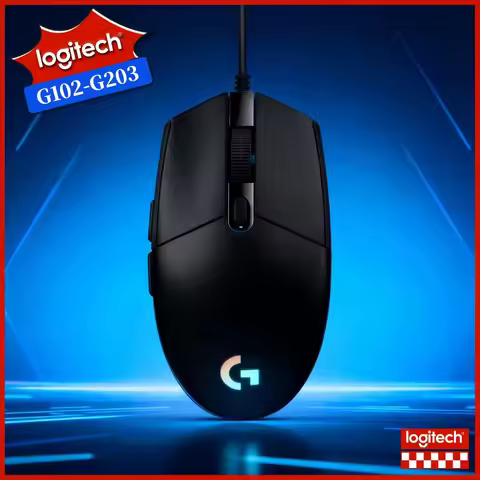 Logitech G102 Prodigy Mouse, 1Ms Report Rate, HERO Sensor 8000 DPI, RGB Lighting, Ergonomic Design F