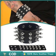 Punk Thorn Bracelet 3 Rows Punk Bracelet Punk Rock Bracelet Metal Band Bracelet