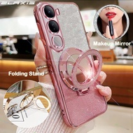 ELAXIS Luxury Plating Casing for VIVO Y200 5G Shockproof Phone Case Gradient Flash Soft Silicone Pho