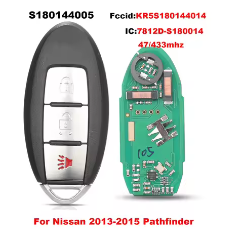 jingyuqin S180144005 KR5S180144014 7812D-S180014 For Nissan Pathfinder 2013-2015 Remote Car Key Shel