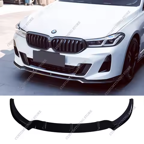 Gloss Black ABS Car Front Bumper Splitter Lip Spoiler For Bmw G32 6GT 630i 640i 630d 640d M Sport 20
