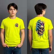 Viral Unisex New Design Dabble Side Print T-Shirt Pure Cotton Round Neck Short Sleeve Tee Size XS-2X