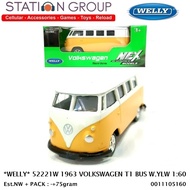 WELLY 52221W 1963 VOLKSWAGEN T1 BUS WHITE YELLOW (1963) 1-60