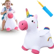 IPlay, iLearn Bouncy Pals Hopping Unicorn Horse, Toddler InflatableGirl FLASH SALE