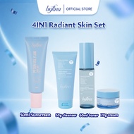 Byfina Brightening Essentials Kit + Sunscreen SPF50+ | For Daily Glow Hydration & UV Care