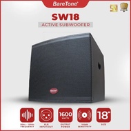 BareTone 18" Active Subwoofer 1600W (SW18)