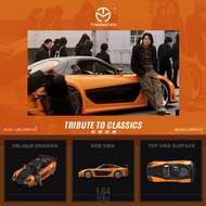 -TM1: 64 Mazda RX-7 Veilside Speed and Passion Simulation Alloy Car Model