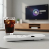 Compatible remote for Google TV Chromecast 4K, white  Alat kawalan jauh serasi untuk Google TV Chrom