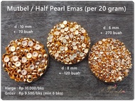 MTRS-21 : Mutiara Belah / Half Pearl Emas (per 20 gram)