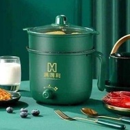 Multi-function cooker, 2-layer super-speed mini electric noodle cooker with steamer basket with new 