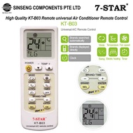 7-STAR* High Quality KT-B03 Universal Aircon Remote Control for all Air Conditioner (Auto-Search)