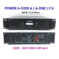 เพาเวอร์แอมป์ power amplifier กลางแจ้ง 1200W เครื่องเสียงกลางแจ้ง 600W+600W รุ่นA-ONE /MBV A-9200A