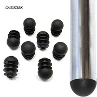GAOXI75BK 12 Pcs Furniture Feet Plug, Plastic Foot Pad Furniture Round Pipe Plug,  Non-Slip Black Cu