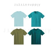Adult Plain Green Cotton T-shirt / Microfiber Jersey - Ice Mint Dark Olive Light Green Hijau - Baju Jersi Kosong JAZALO