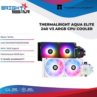 THERMALRIGHT AQUA ELITE 240 V3 ARGB AIO CPU COOLER - Black/White