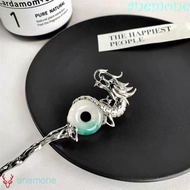 ANEMONE Metal Hairpin Women Classical Antique Ancient Headwear Dragon Jade Safety Buckle Green Chine
