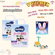 [New product] Moony Blue diaper pants/diapers size XXXL (14 pieces) for babies from 18kg--> 35kg