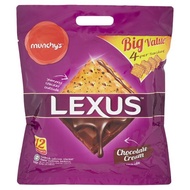 ( Sales) Munchy's Lexus Chocolate Cream Sandwich Calcium Cracker 12 Sachets 456g