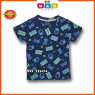 T-shirt Kids Short Sleeve Cotton 1y -5y T-shirt Budak Printed Game Over