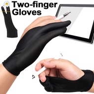 ถุงมือป้องกันการสัมผัสถุงมือสองนิ้วการวาดภาพด้วยมือถุงมือสำหรับ IPad แท็บเล็ตหน้าจอบอร์ดดิจิทัลสัมผัสวัสดุสมุดวาดรูปปฏิเสธฝ่ามือ
