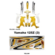HLD Y125Z Body Cover Set RCY4 LGM Yellow Kuning Silver Sabit Y125 Y125Z 125 125Z Yamaha
