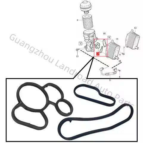 30677349 30751324 Engine Oil Filter Housing Gasket Fits For VOLVO 11-14 S60 07-09 S80 13-15 V60 09-1