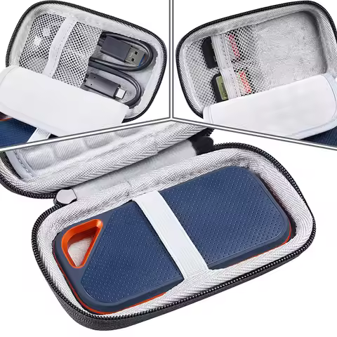 Newest Hard EVA Travel Carrying Case Bag Cover for SanDisk SSD E81 Extreme PRO 4TB 2TB 1TB Portable 