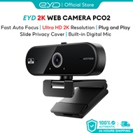 EYD PC02 2K 4K Webcam With Microphone FHD Webcam Live Streaming Camera Laptop PC USB Webcam 1080p