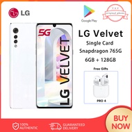LG VELVET 5G SmartPhone 8GB RAM + 128GB ROM single screen Mobile Phone Snapdragon 765G 6.8 Screen Ce