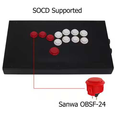 RAC-J800B All Buttons Hitbox Style Arcade Joystick Fight Stick Game Controller For PS4/PS3/PC Sanwa 